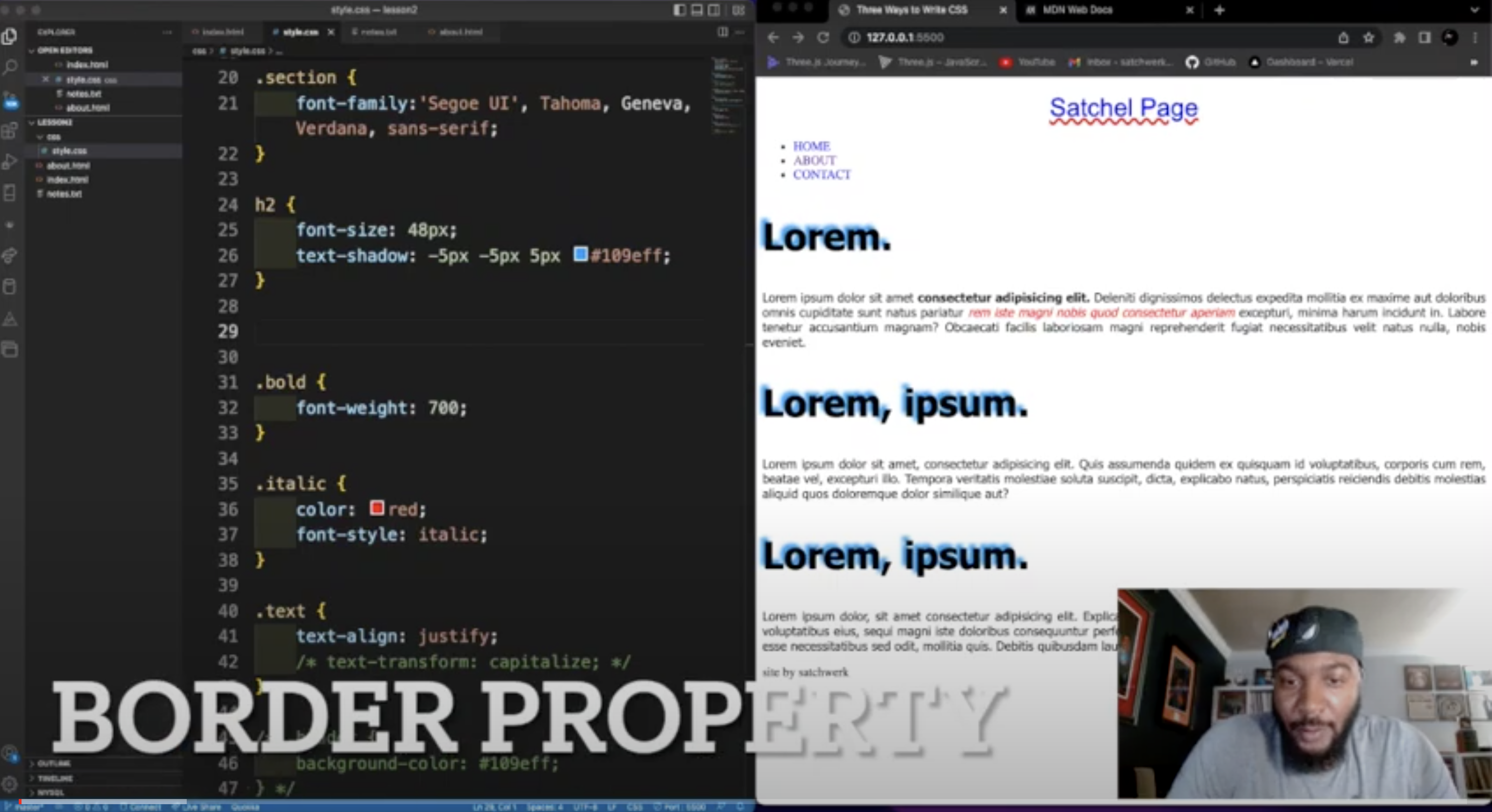 thumbnail for border property video