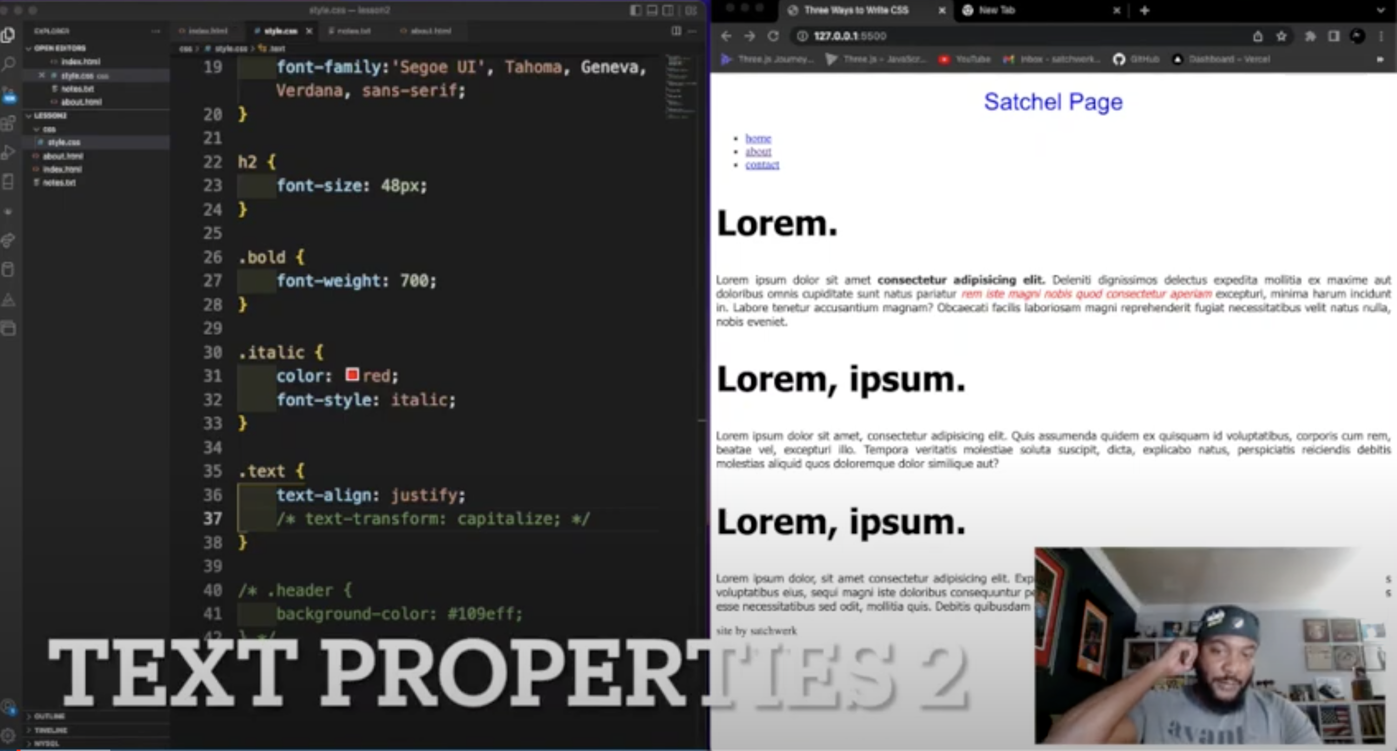 thumbnail for text property video